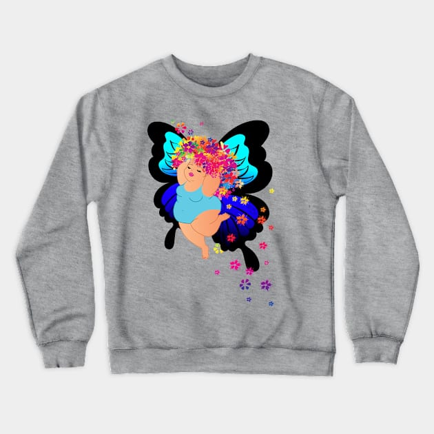 Blue Fairy Crewneck Sweatshirt by Toni Tees